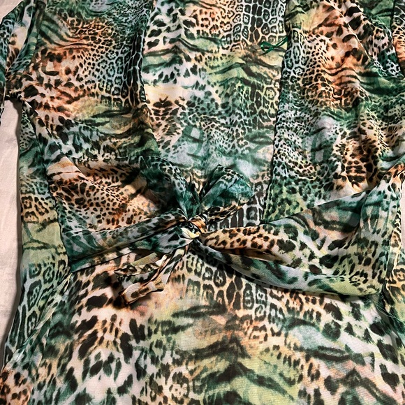 Sheer animal print cover up from Venus, size large - Picture 2 of 3